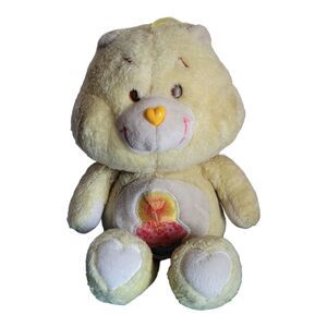Vintage 1983 Birthday Care Bear Yellow Plush